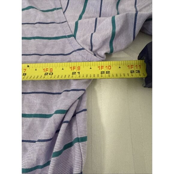 Peter Millar Crown Crafted Golf Polo Shirt Purple Striped Men’s M Performance - Picture 9 of 9